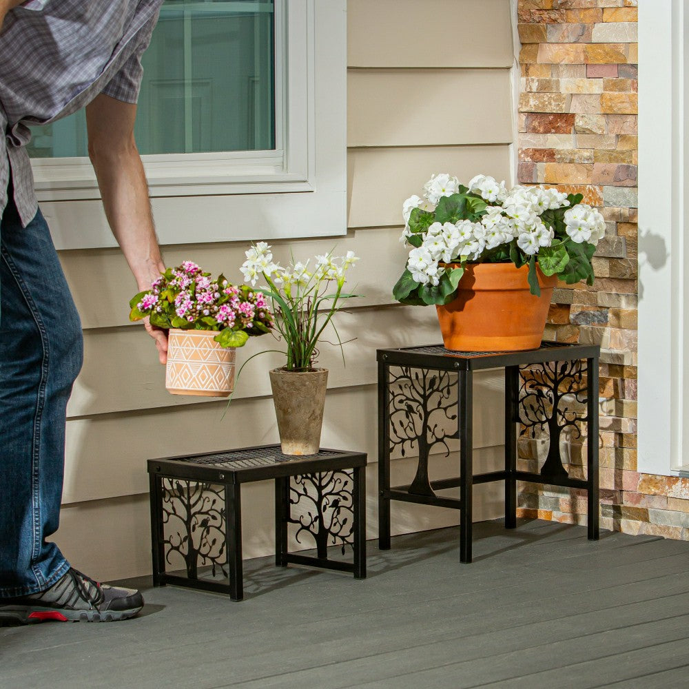 Tree of Life Plant Stand Set of 2 | Plow & Hearth