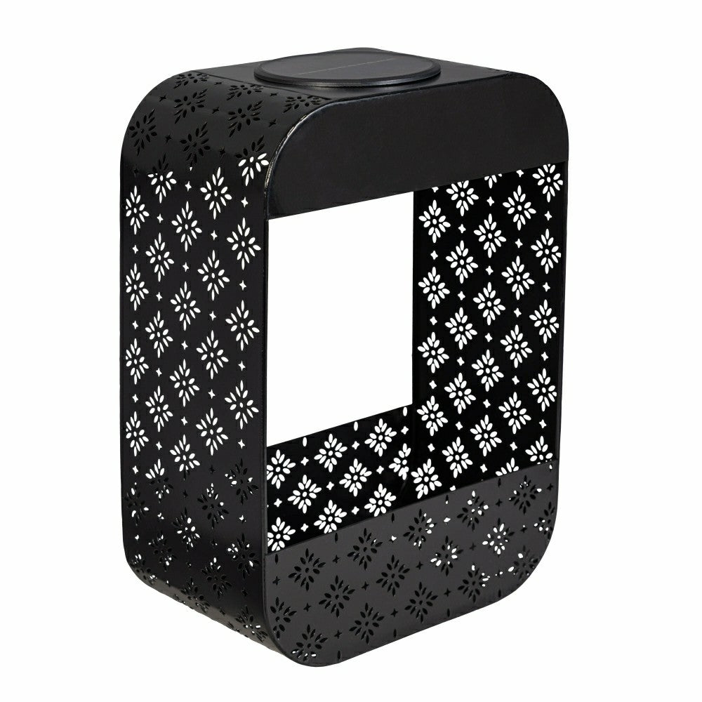 Solar Floral Planter, Black | Plow & Hearth
