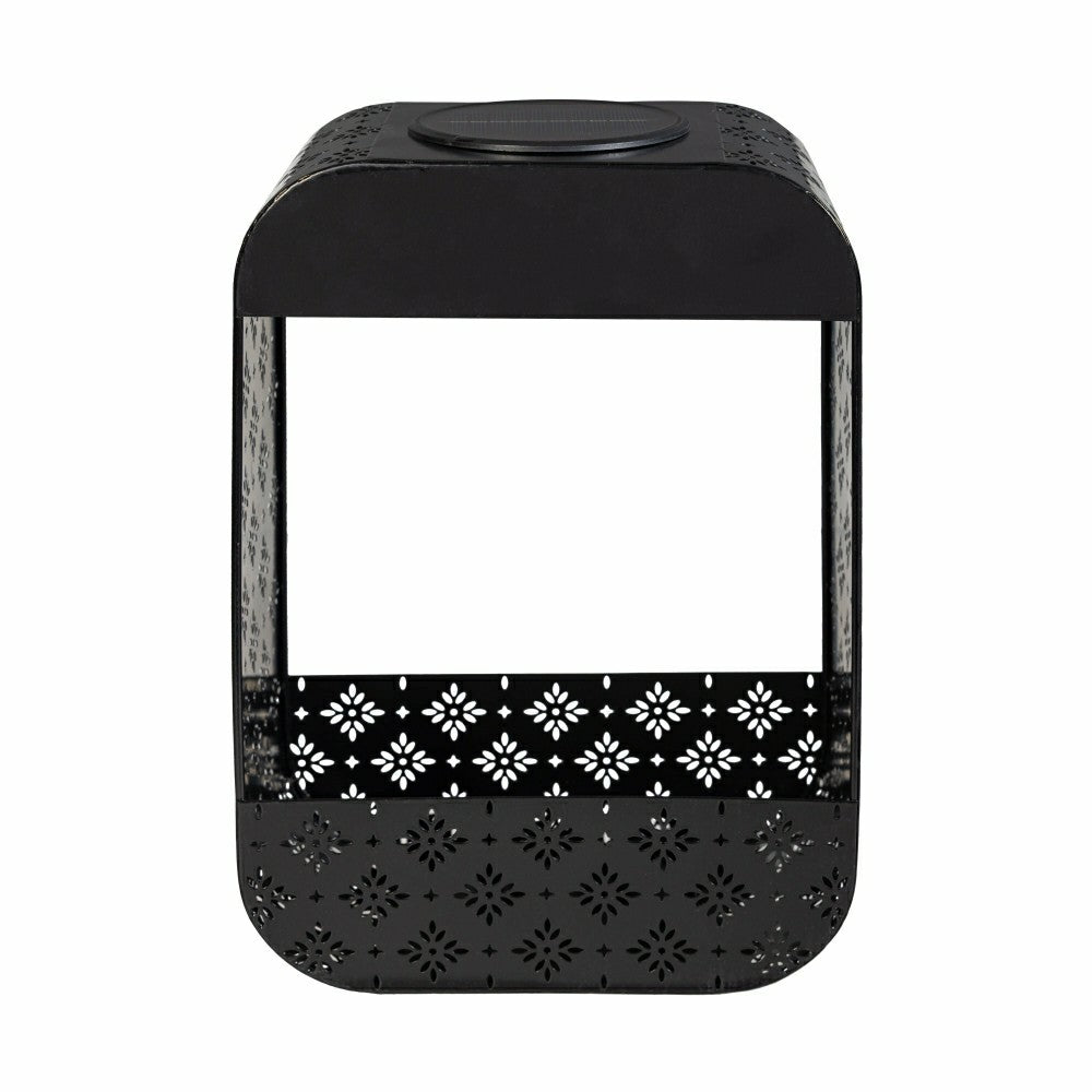 Solar Floral Planter, Black | Plow & Hearth