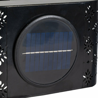 Solar Floral Planter, Black | Plow & Hearth