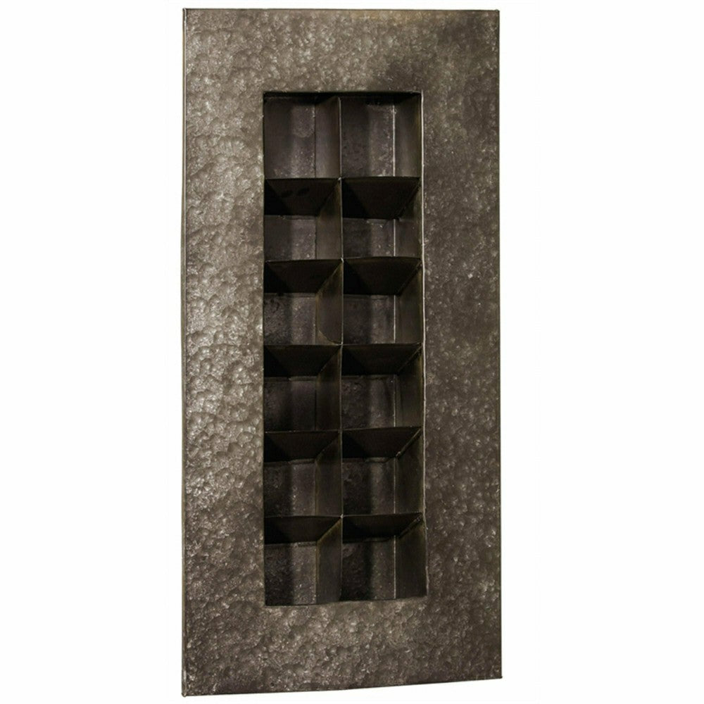 Black Zinc 12 Pocket Wall Planter | Plow & Hearth