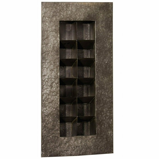 Black Zinc 12 Pocket Wall Planter | Plow & Hearth