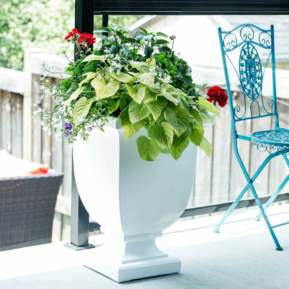 St. Augustine Self-Watering Tall Planter | Plow & Hearth