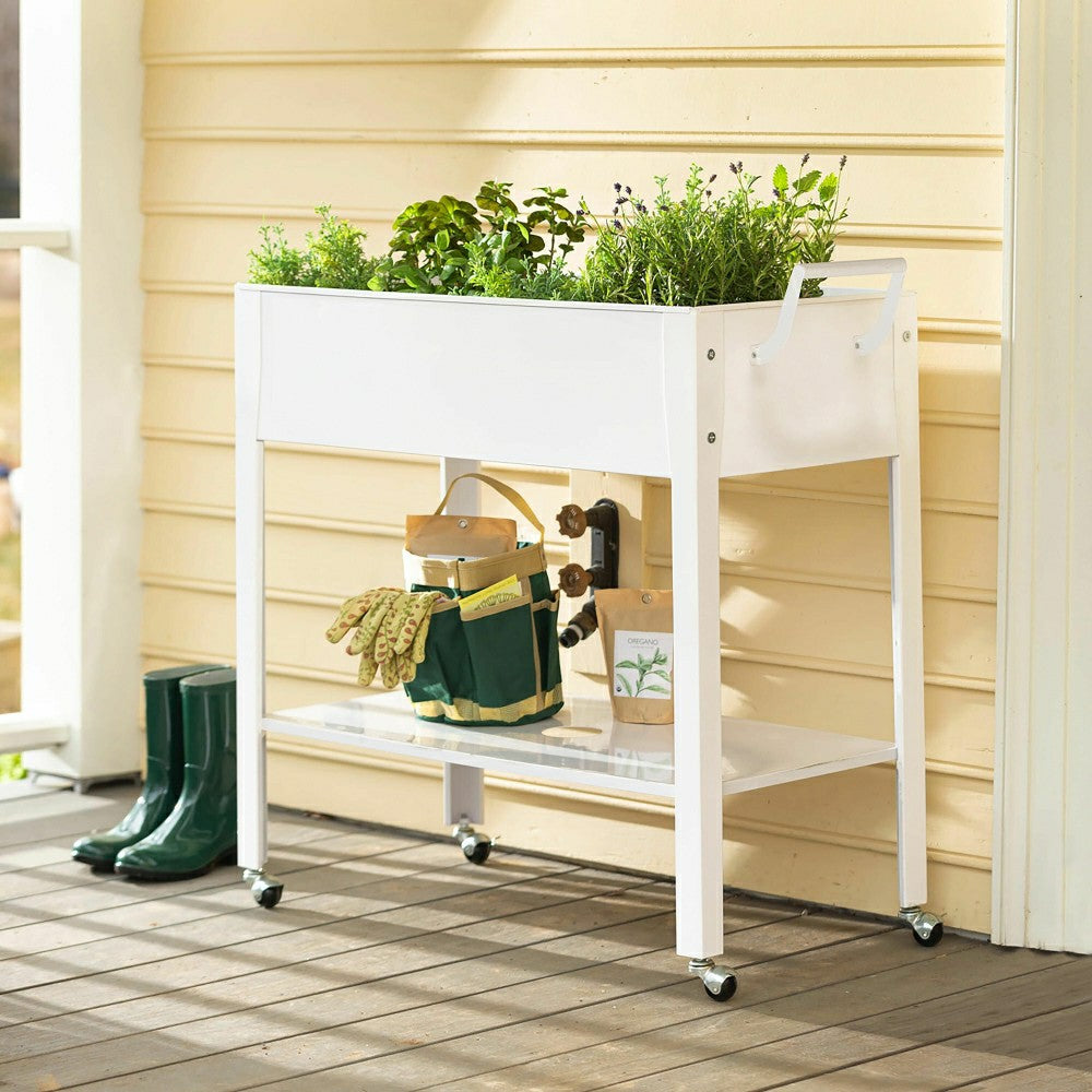 Metal Grow Table with Handle | Plow & Hearth