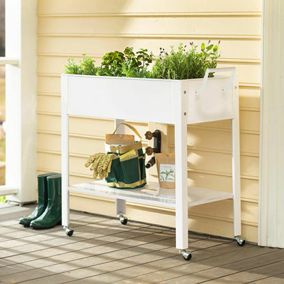Metal Grow Table with Handle | Plow & Hearth