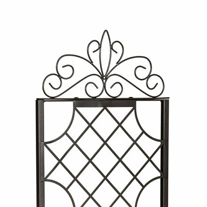 Grid Metal Lattice Trellis with Planter Stand | Plow & Hearth