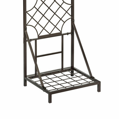Grid Metal Lattice Trellis with Planter Stand | Plow & Hearth