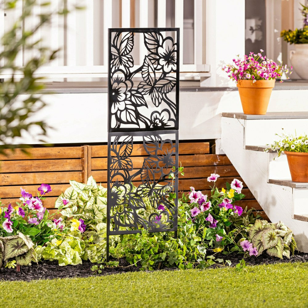 Floral Metal Trellis | Plow & Hearth