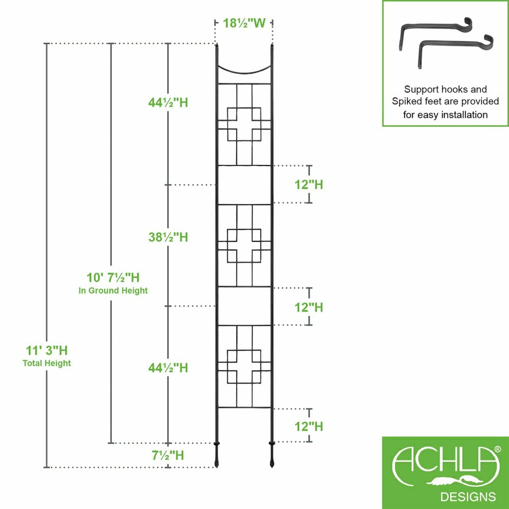 Square-on-Squares Slim Trellis, Tall | Plow & Hearth