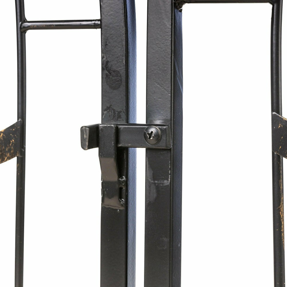 Metal Arched Hummingbird Garden Arbor with Gate | Plow & Hearth