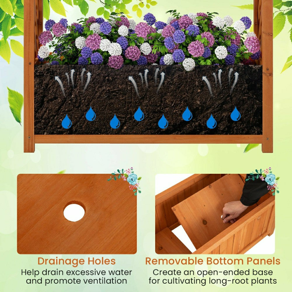 Raised Garden Bed with Lattice Trellis | Plow & Hearth