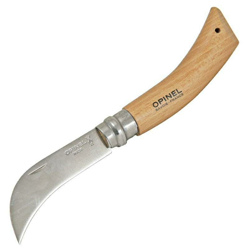Opinel Folding Pruning/Harvest Knife Stainless Steel No. 8 | Plow & Hearth