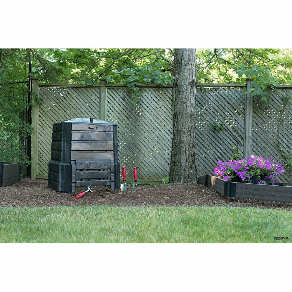 Black Plastic Compost Bin Composter - 94 Gallon | Plow & Hearth