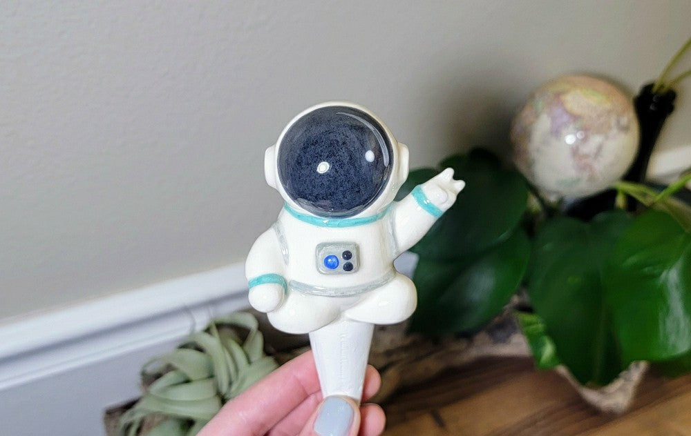 Ceramic Self-Watering Plant Spike - Astronaut Watering Spike | Plow & Hearth