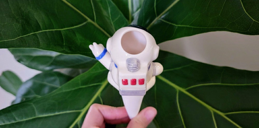 Ceramic Self-Watering Plant Spike - Astronaut Watering Spike | Plow & Hearth
