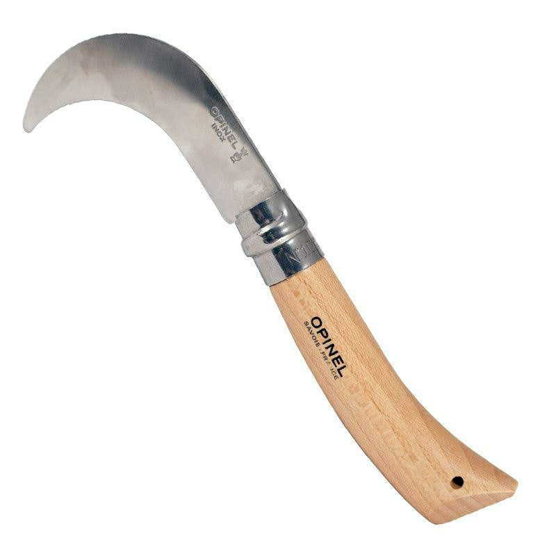 Opinel Folding Pruning/Harvest Knife Stainless Steel No. 10 | Plow & Hearth