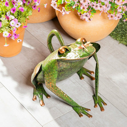 Metal Frog Watering Can | Plow & Hearth