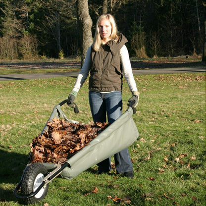 Original WheelEasy Foldable Garden Cart (Wheelbarrow) | Plow & Hearth