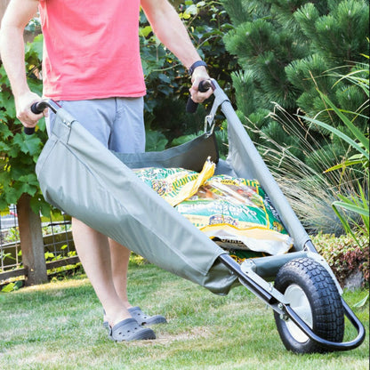 Original WheelEasy Foldable Garden Cart (Wheelbarrow) | Plow & Hearth