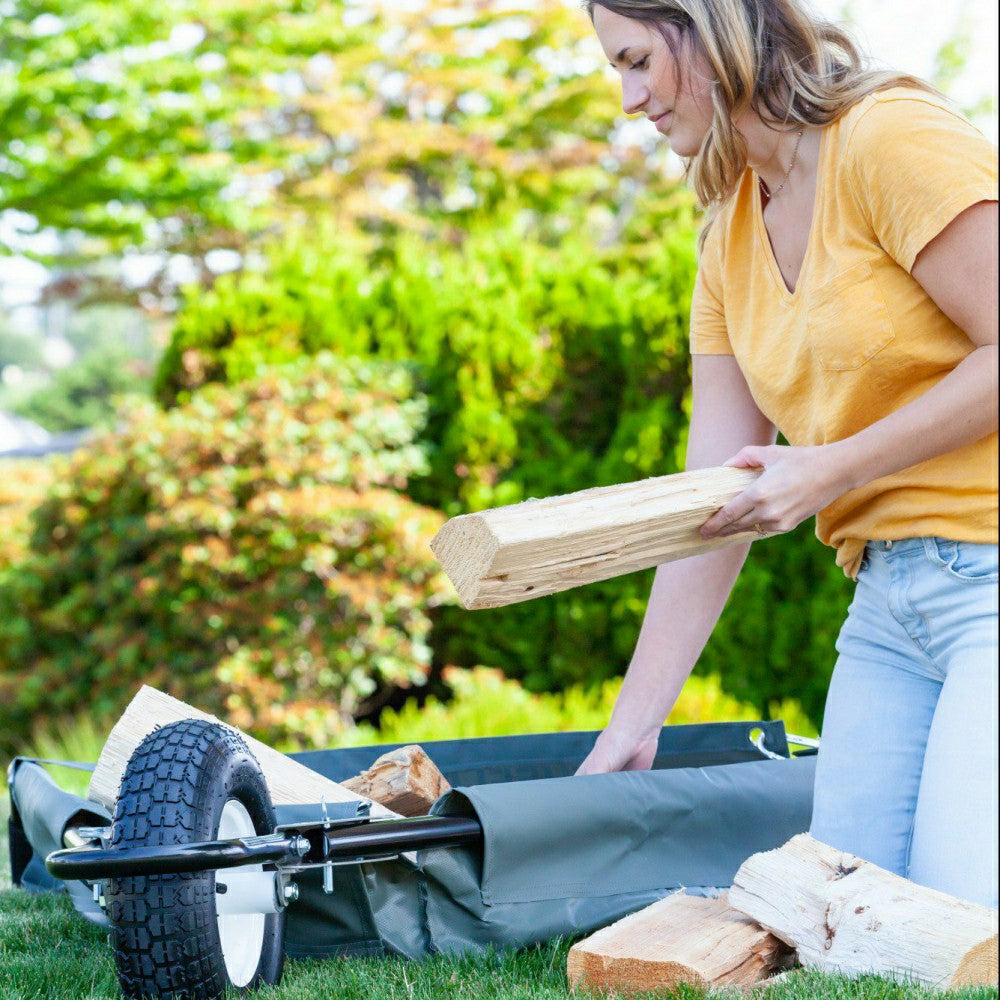 Original WheelEasy Foldable Garden Cart (Wheelbarrow) | Plow & Hearth
