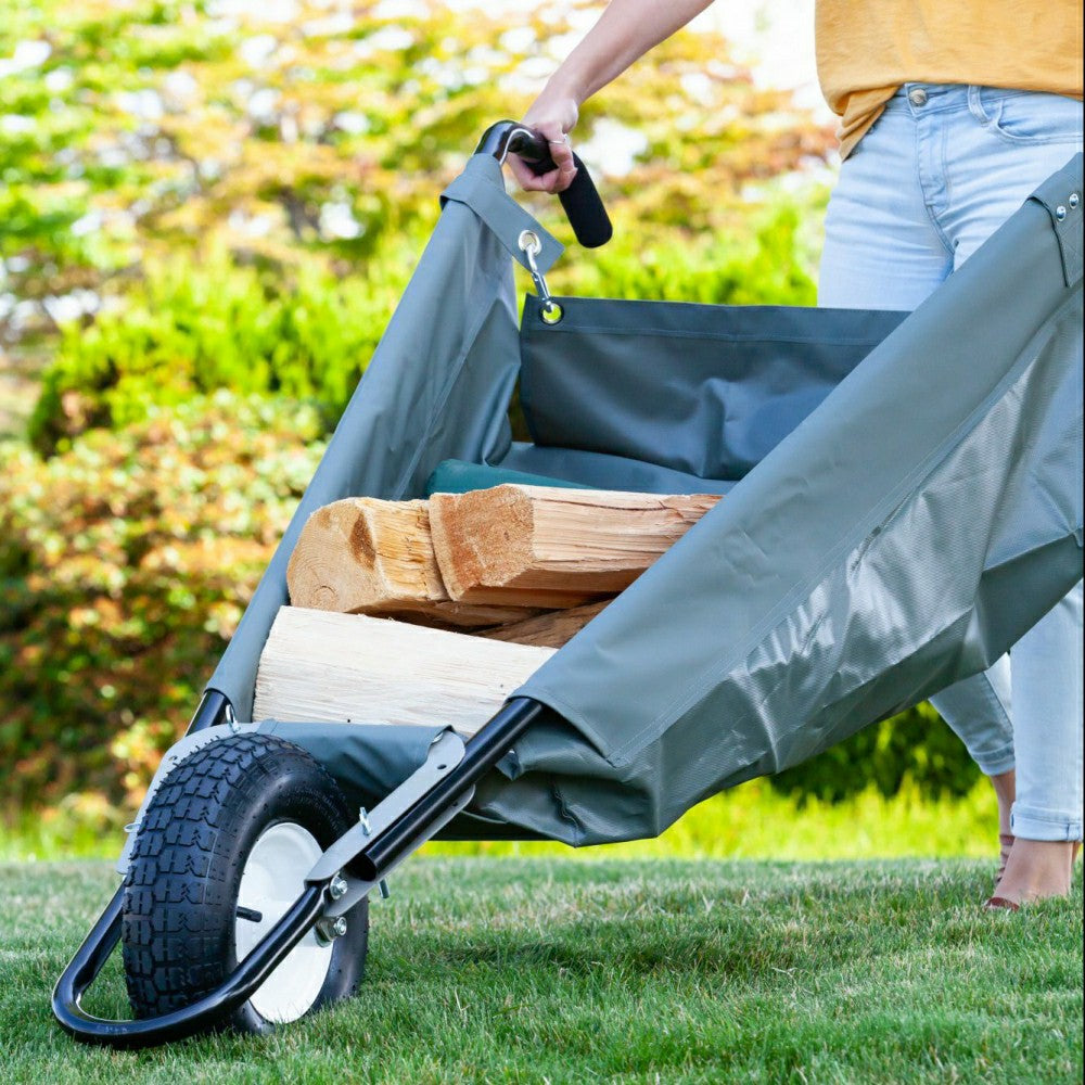 Original WheelEasy Foldable Garden Cart (Wheelbarrow) | Plow & Hearth