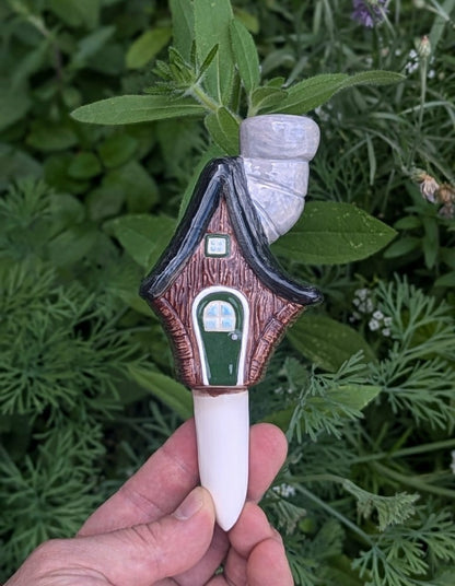 Little Wood Cabin Plant Watering Spike | Plow & Hearth