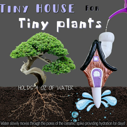 Little Wood Cabin Plant Watering Spike | Plow & Hearth