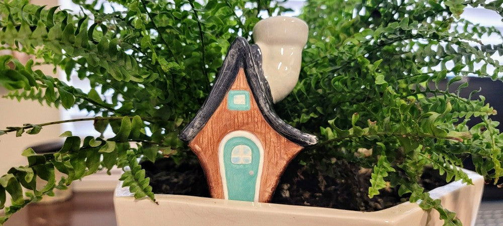 Little Wood Cabin Plant Watering Spike | Plow & Hearth