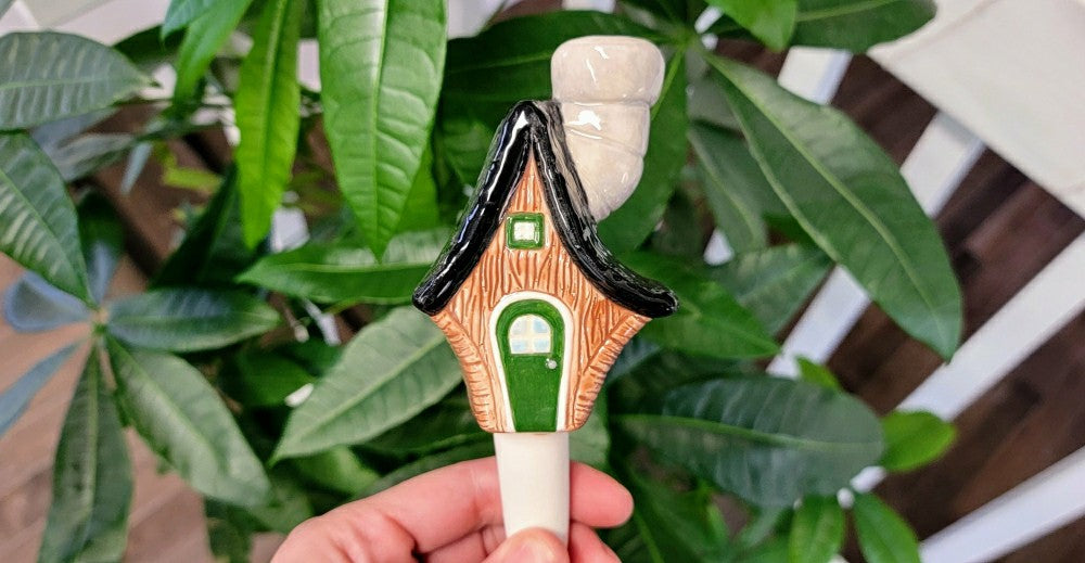 Little Wood Cabin Plant Watering Spike | Plow & Hearth