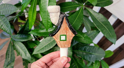 Little Wood Cabin Plant Watering Spike | Plow & Hearth
