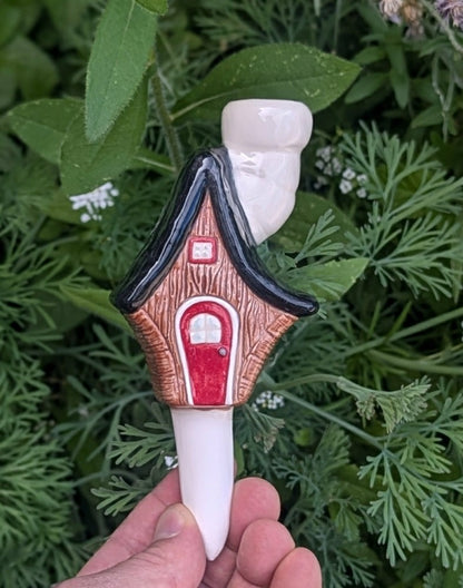 Little Wood Cabin Plant Watering Spike | Plow & Hearth