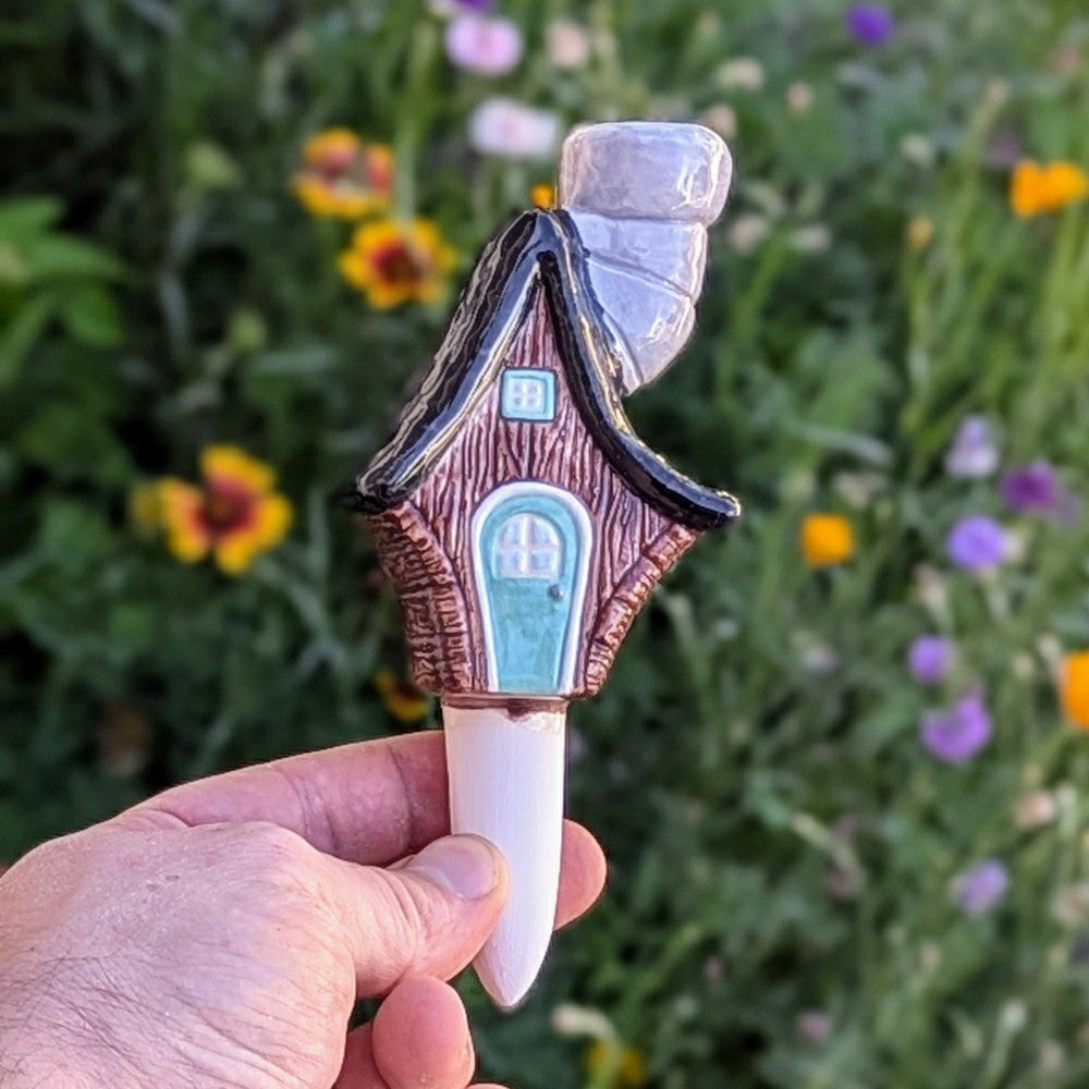 Little Wood Cabin Plant Watering Spike | Plow & Hearth
