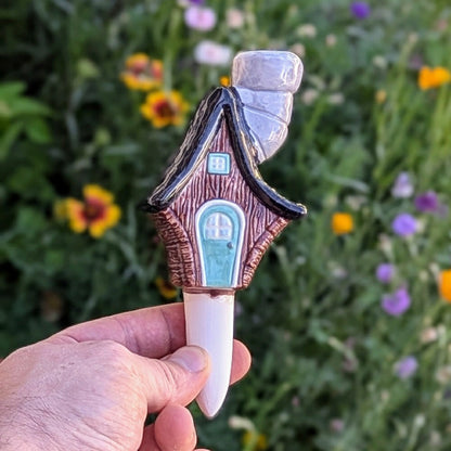 Little Wood Cabin Plant Watering Spike | Plow & Hearth