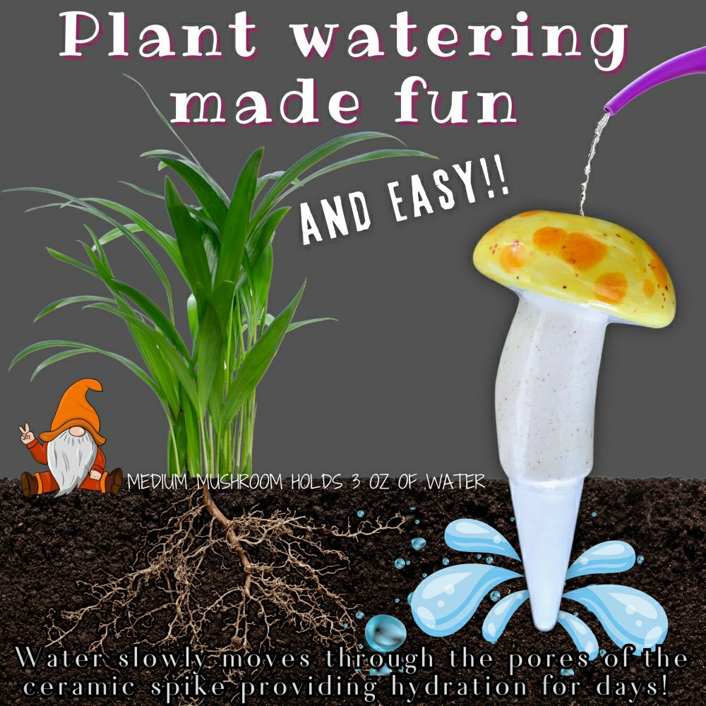 Medium Mushroom Watering Spike | Plow & Hearth