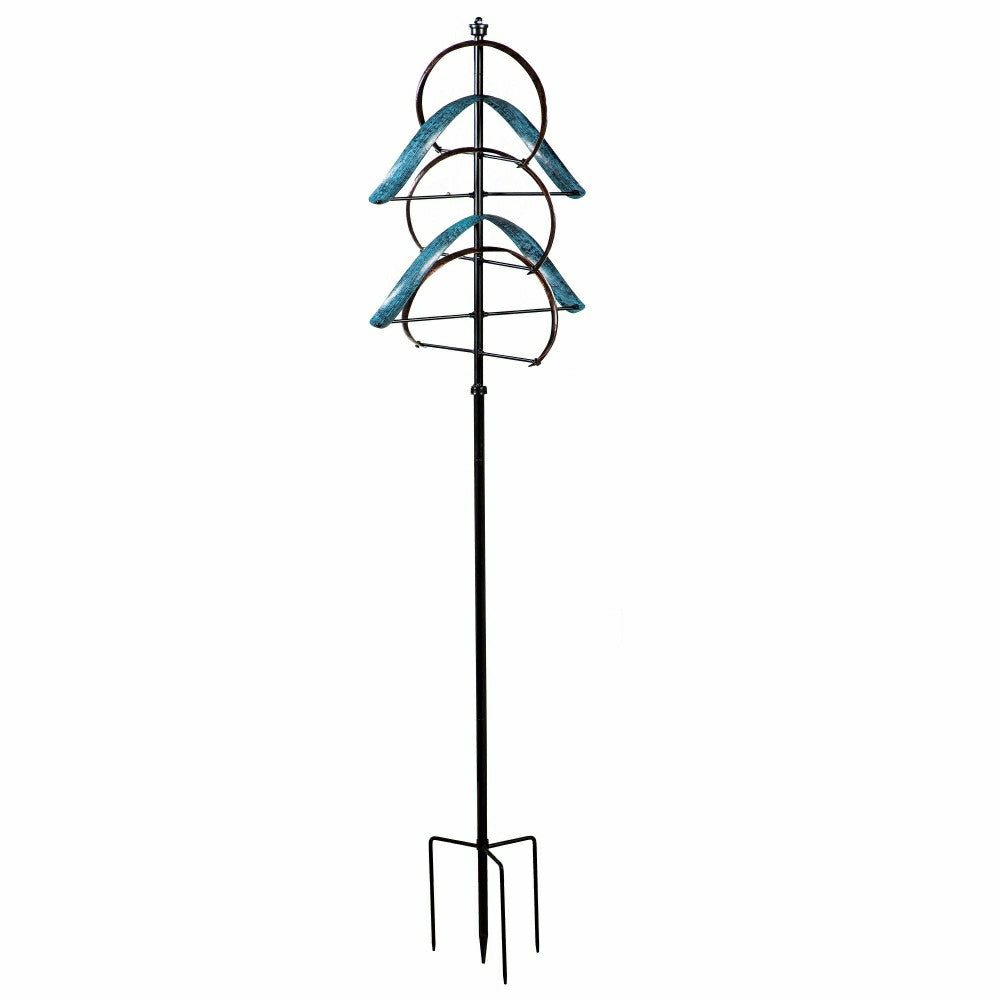 Towering Semicircle Metal Wind Spinner, 80" H | Plow & Hearth