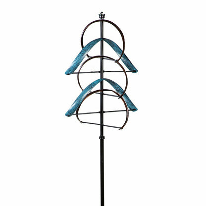 Towering Semicircle Metal Wind Spinner, 80" H | Plow & Hearth
