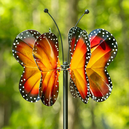 Butterfly Wings In the Wind Wind Spinner 65"H | Plow & Hearth