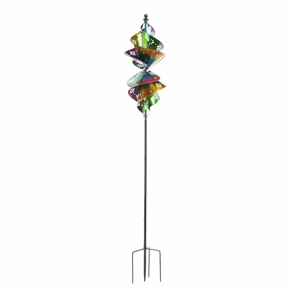 90"H Wind Spinner, Floral Lemniscate | Plow & Hearth