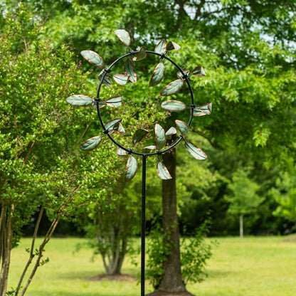 Metal Pinwheel Prism Spinner 74"H | Plow & Hearth