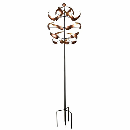 Ombre Copper Swirl Wind Spinner 83"H | Plow & Hearth