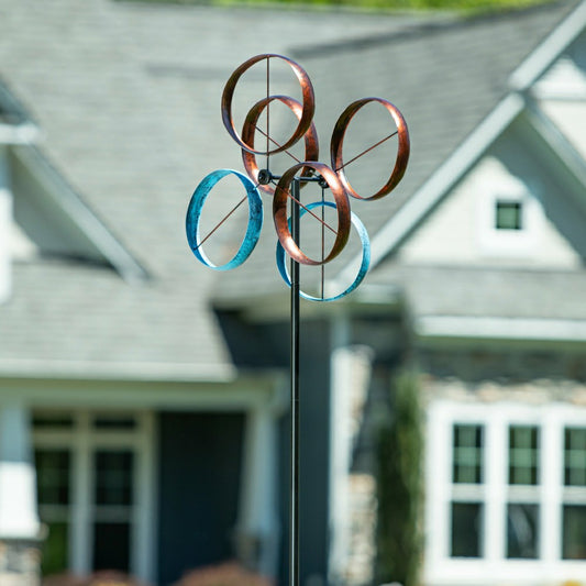 Metal Roundabout Breeze Wind Spinner 72"H | Plow & Hearth