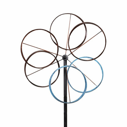 Metal Roundabout Breeze Wind Spinner 72"H | Plow & Hearth
