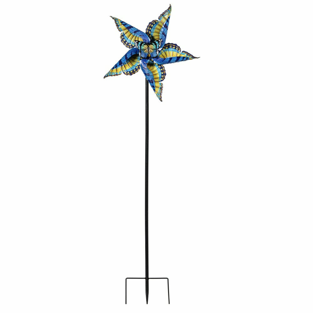 Swallowtail Butterfly Metal Wind Spinner 48"H | Plow & Hearth