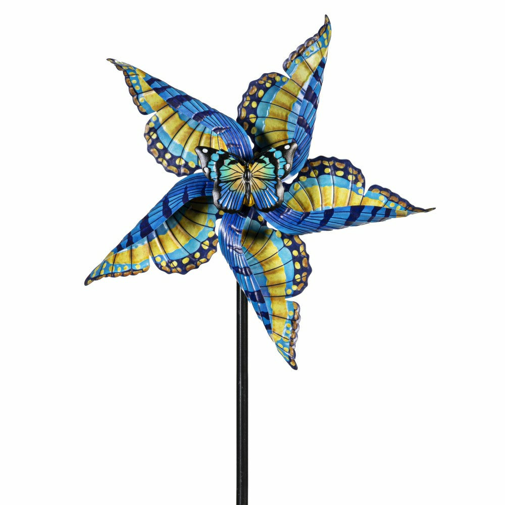 Swallowtail Butterfly Metal Wind Spinner 48"H | Plow & Hearth