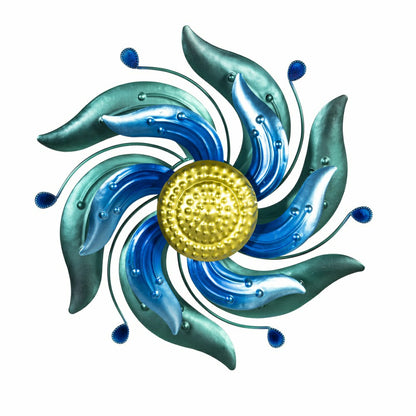 Celestial Swirl Blue Wall Spinner 13"D | Plow & Hearth