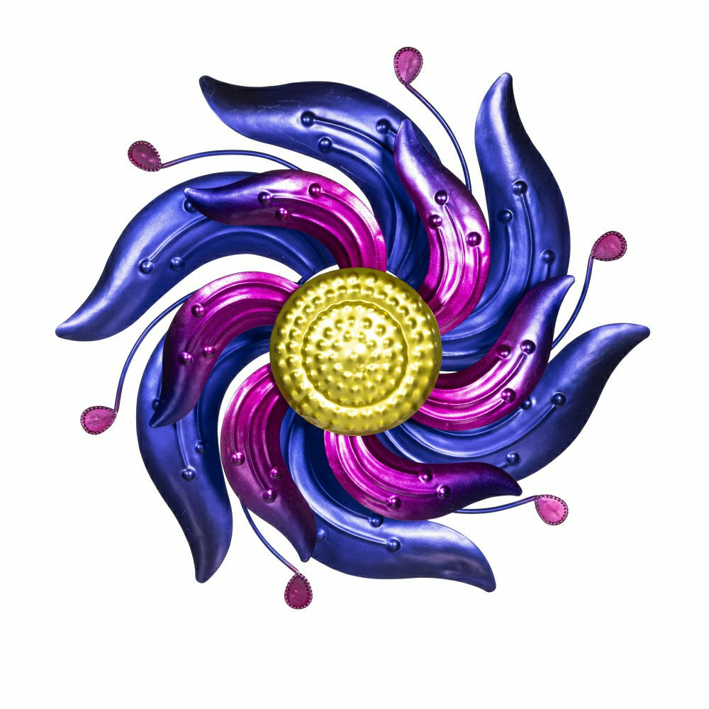 Celestial Swirl Purple Wall Spinner 13"D | Plow & Hearth