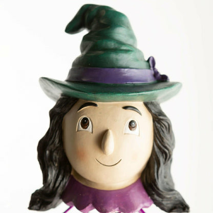 Halloween Witch Metal Garden Wind Spinner | Plow & Hearth