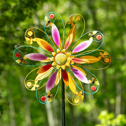Enchanted Blossom Wind Spinner 74"H | Plow & Hearth