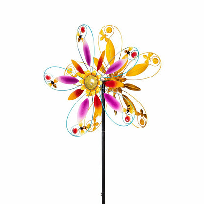 Enchanted Blossom Wind Spinner 74"H | Plow & Hearth