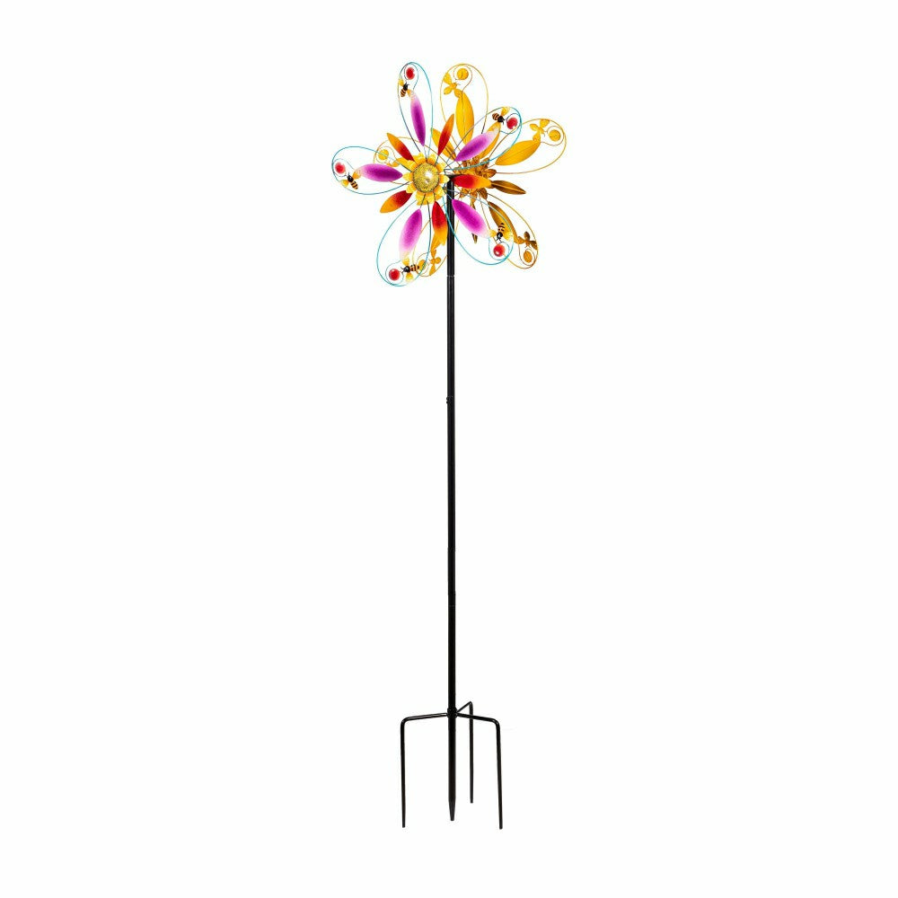 Enchanted Blossom Wind Spinner 74"H | Plow & Hearth
